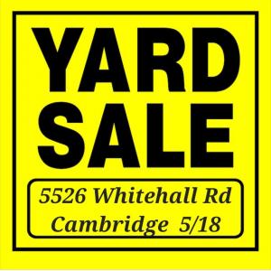 Photo of Yard Sale 5/18 Cambridge