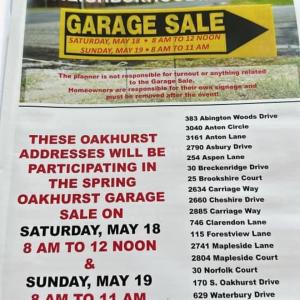 Photo of Oakhurst Neighborhood Garage Sale