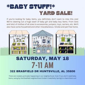 Photo of *Baby Stuff* Yard Sale!