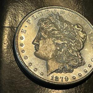 Photo of 1879-S BU CONDITION PROOF LIKE MORGAN SILVER DOLLAR AS PICTURED.