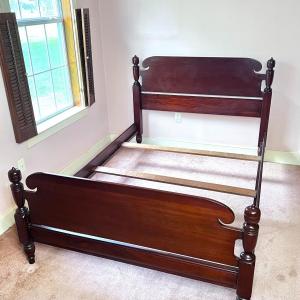 Photo of Vintage Mahogany Full Sized Chippendale Bed Frame