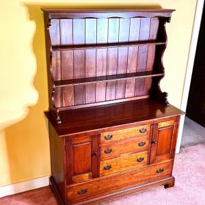 Photo of Vintage Leopold Stickley Cherry Hutch Top Buffet Server Side Board