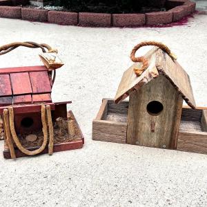 Photo of Set of 2 Wooden Birdhouses
