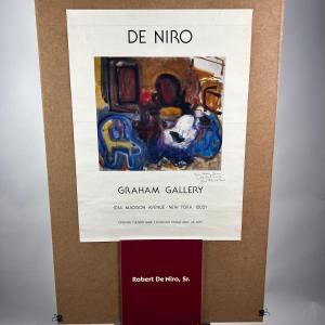 Photo of 737 Robert De Niro Sr Signed Poster & Gallery Book