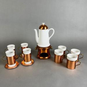 Photo of 693 Copper & Ceramic Tea Set