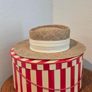 Photo of Vintage Hat Box and Woven Hat