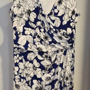 Photo of CHAPS Darke Blue Summer Dress with White Flowers