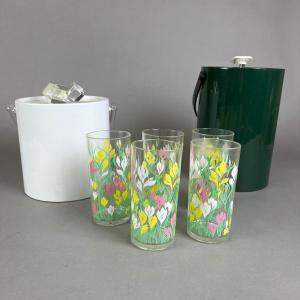 Photo of 713 Vintage Ice Buckets & Floral Plastic Cups