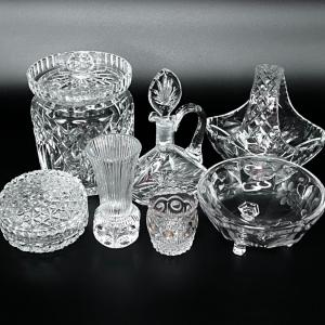 Photo of Set of 7 Vintage Crystal Pieces - Fostoria - Germany