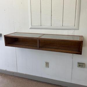 Photo of 782 Mid Century Modern Glass Cantilever Wall Shelf