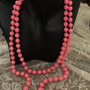 Photo of Pink Disco Ball vintage Necklace