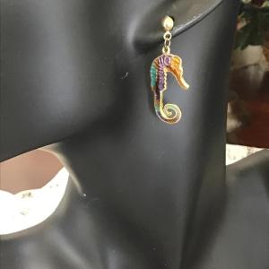 Photo of Seahorse fashion earrings