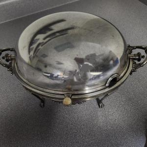 Photo of Antique English Silver Plate Dome Breakfast Buffet Server