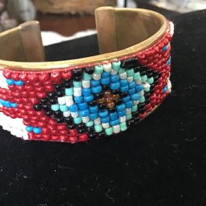 Photo of Native American inspired design Glass Beaded Cuff