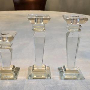 Photo of MIKASA Crystal Candle Holders (3)