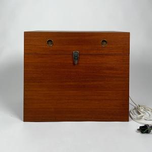 Photo of 609 Mid-Century Teak Light Box for Picture Slides