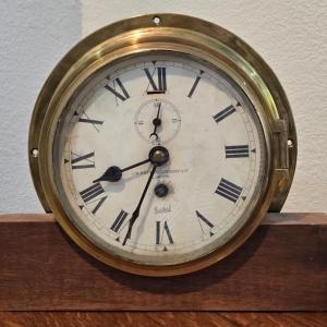 Photo of 1930s Heavy Brass Ship's Clock