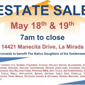 Photo of ESTATE SALE May 18th & 19th, 7am to close 14421 Manecita Drive, La Mirada