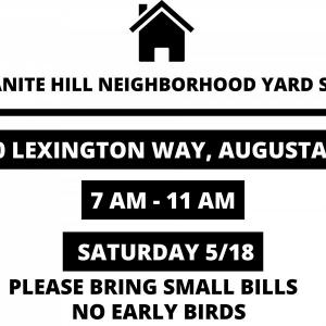 Photo of A Part of the Granite Hill Neighborhood Yard Sale