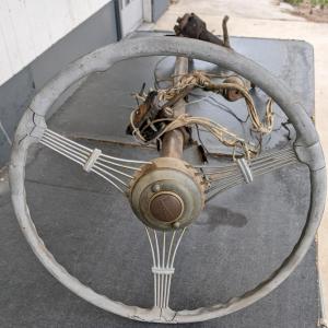Photo of 1938 Ford Banjo Steering Wheel and Complete Column