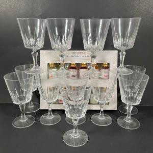 Photo of LOT 400D: Large Collection Of Crystal Cut Champagne Flutes, Dessert Glasses, Gob