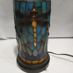 Photo of Stained Glass Dragon Fly Lamp