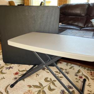 Photo of Card Table and Adjustable Tray Table
