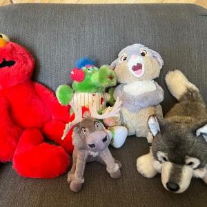 Photo of Stuffy Lot 6- Elmo, Thumper, Philly Phanatic, Sven