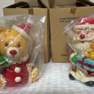 Photo of Two Christmas Light up figurines