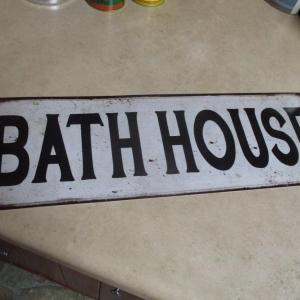 Photo of 'Bath House' Metal Sign