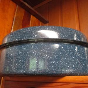 Photo of Enameled Speckled Roasting Pan