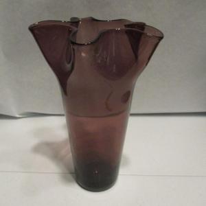 Photo of Hand Blown Purple Vase