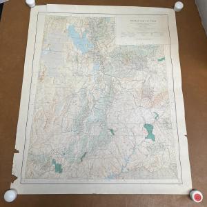 Photo of Relief Map Of Utah