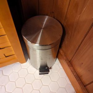 Photo of Small Metal Trash Can