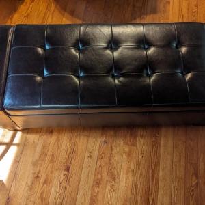 Photo of Faux Leather Seat/Storage Chest