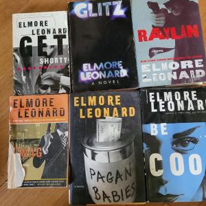 Photo of Lot of Elmore Leonard books
