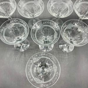 Photo of Etched Glass Stemware martini / dessert