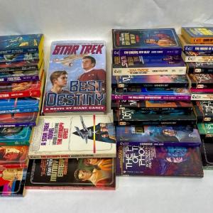 Photo of Star Trek book lot - paperbacks & 1 hardback books
