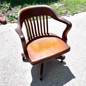 Photo of Vintage Solid Wood Office Chair