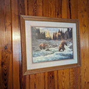 Photo of Home Decor Framed Wall Art Bear Print - 1986 Manuel Mansanarez Jr.