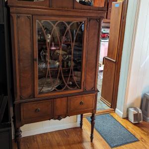 Photo of Vintage Wooden China Cabinet