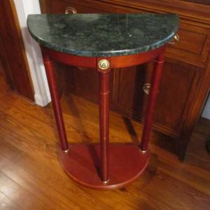 Photo of Marble Top Half Round Table