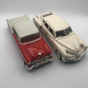 Photo of LOT 34L: 1/18 Scale Model Cars: Road Champs 1948 Cream Tucker Torpedo & 1955 Che
