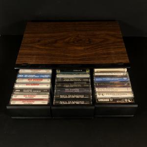 Photo of LOT 37L: Collection of Cassette Tapes & 3-Drawer Organizer