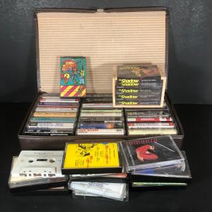 Photo of LOT 36L: Collection of Vintage Cassette Tapes w/ Carrying Case