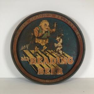 Photo of LOT 66L: Vintage Tin Beer Trays: Old Reading Beer, Ortlieb's, Schmidt's & Rheing