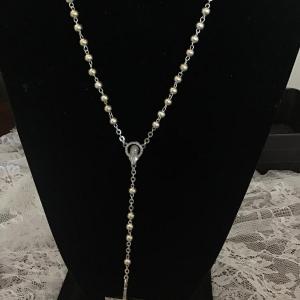 Photo of Silver Beaded Rosary Italy