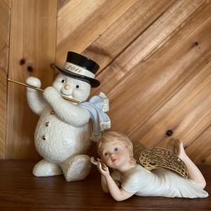 Photo of Lenox Snowman and Angel