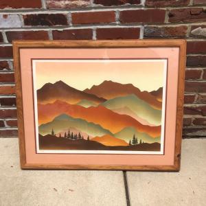 Photo of LOT 73G: "Mountain Sunrise" 194/350 - Signed & Numbered Art Print by Tom Wood