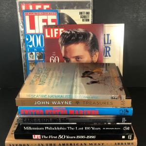 Photo of LOT 54L: Collection of Coffee Table Books & LIFE Magazines incl. 60 Years of Elv